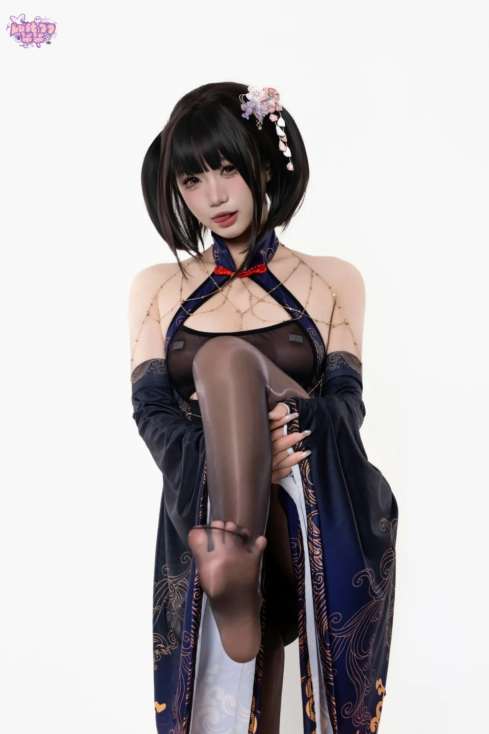 柒柒要乖哦 - No.073 紫电 [69P-756MB] tg@simisebaisi 【丝足阁】013.webp